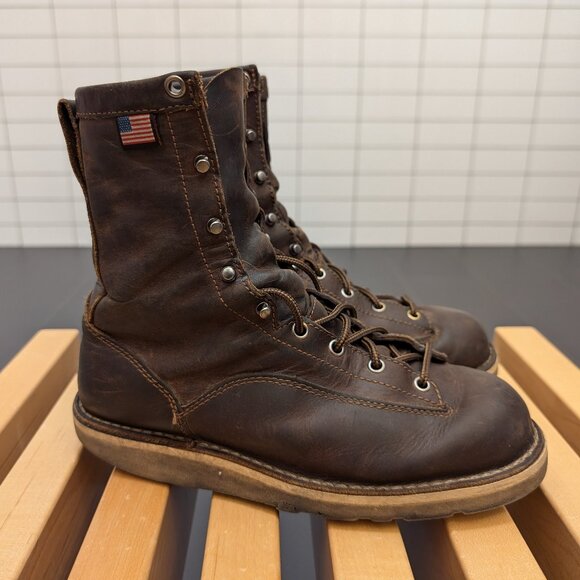 Danner Bull Run 8" Boots Brown - Men's 7EE - Picture 1 of 4